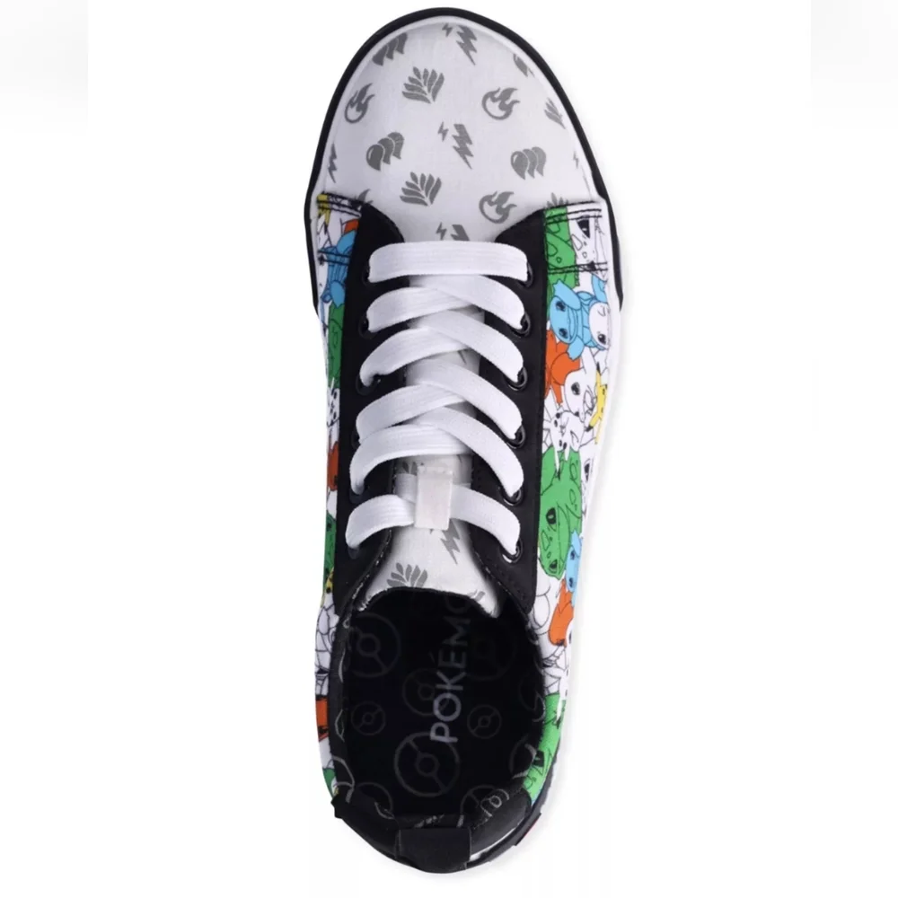 Pokemon Ground Up Men's  Lace-Up Sneakers Shoes